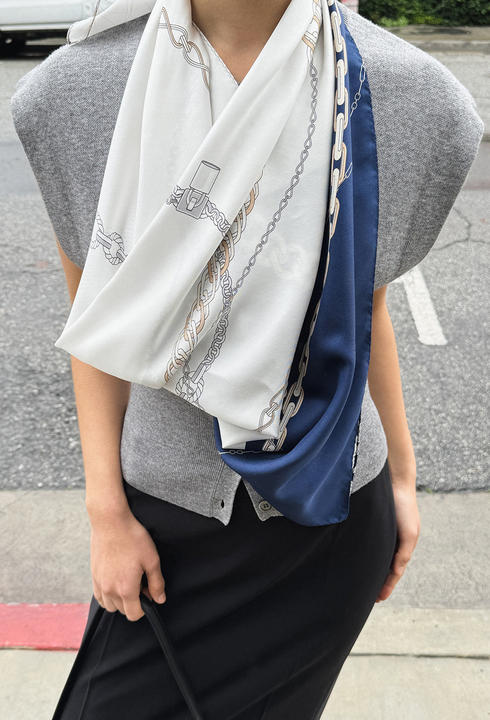 Spring Wool Vest Gray