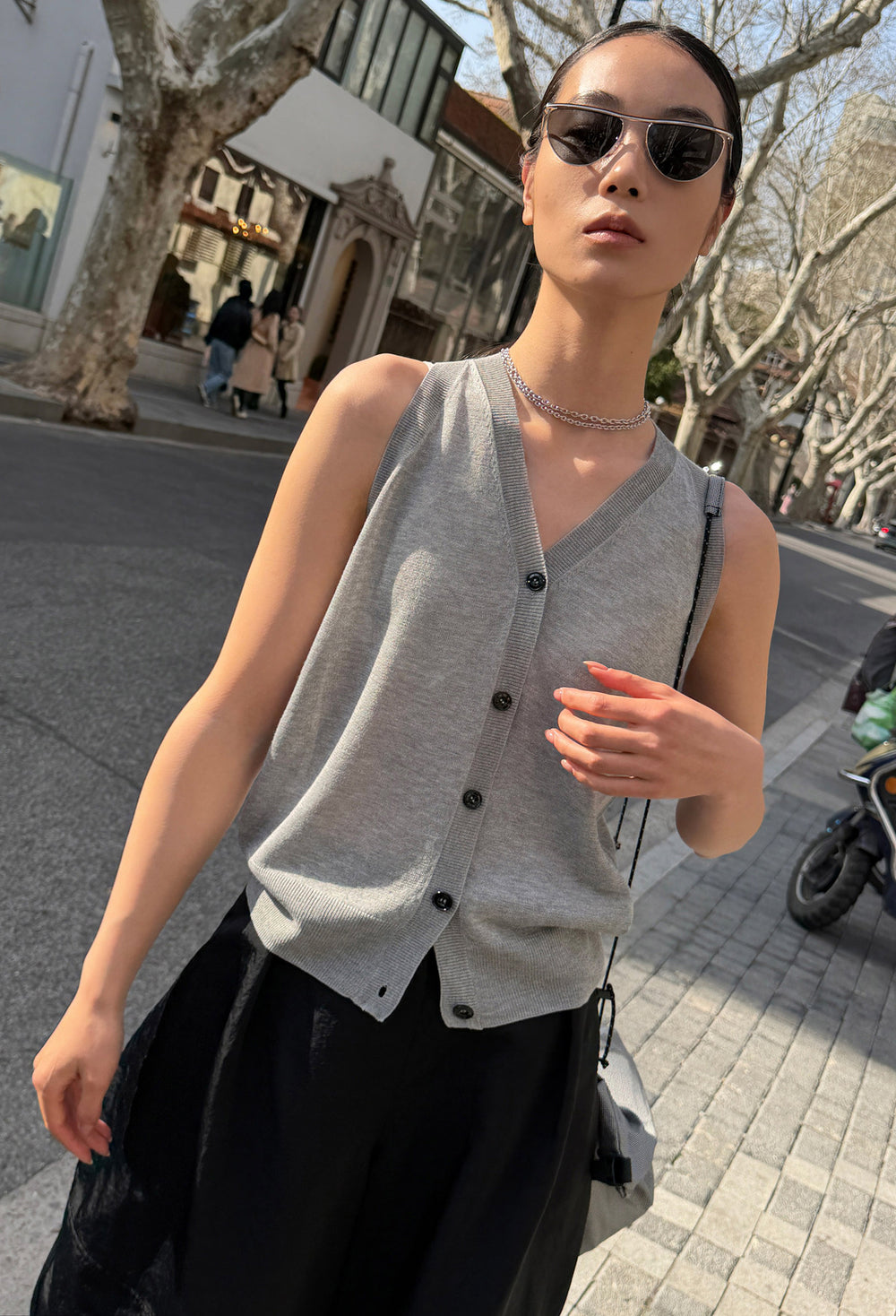 Salt Air Vest Gray