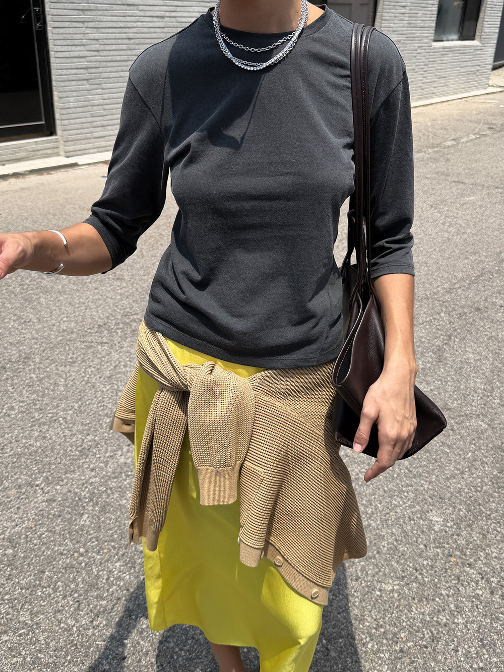 Pigment Dyed T-shirt Charcoal
