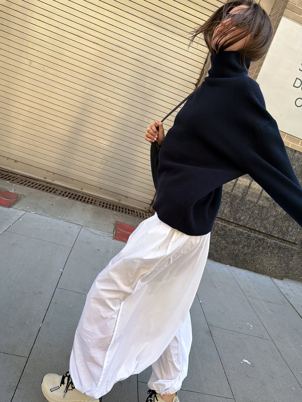 Cashmere 100% Turtleneck Knit Navy