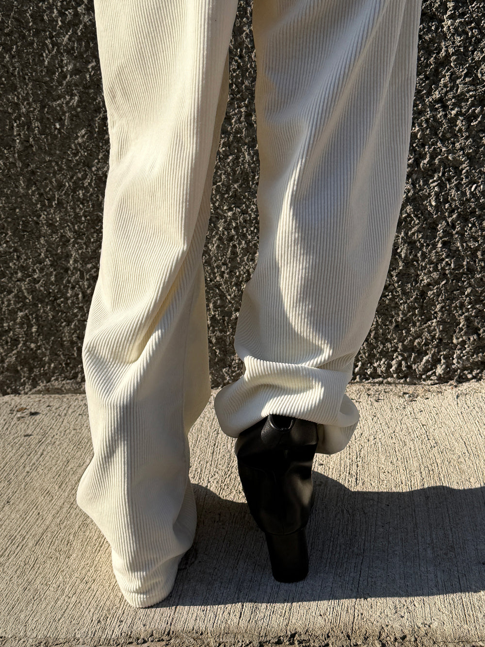 Soft Corduroy Pants Cream