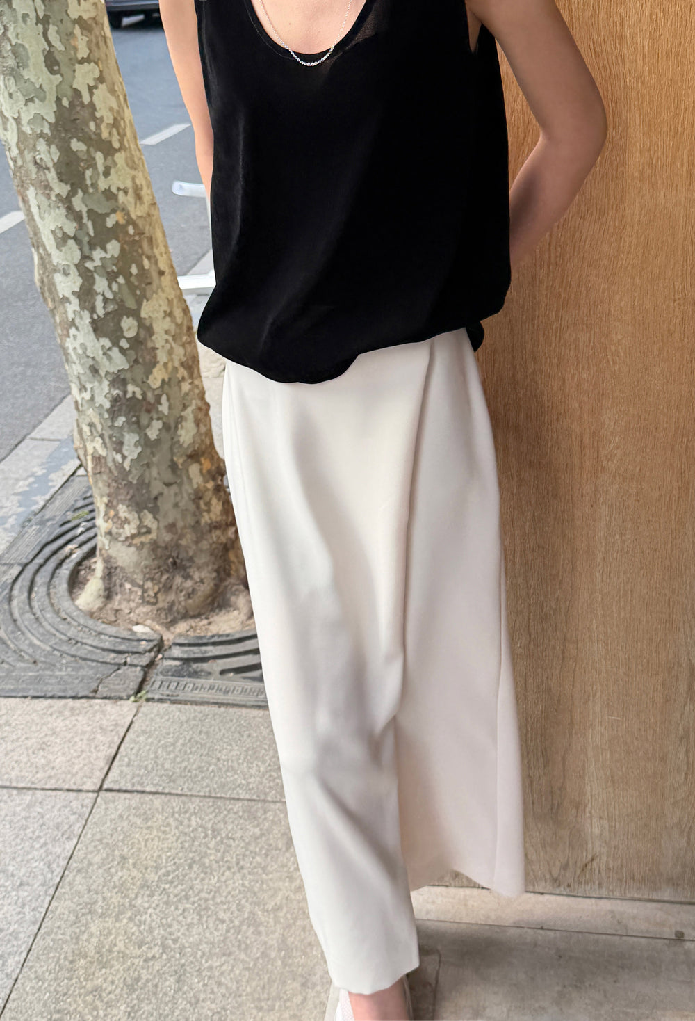 시티 엘 스커트 크림
