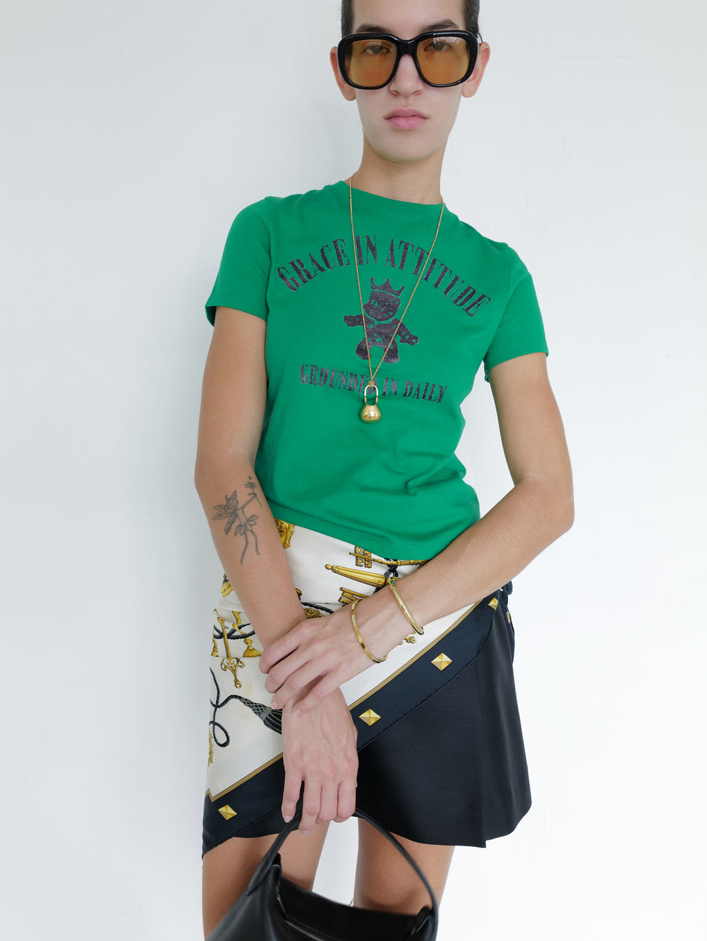 Crown Bear T-Shirt Green