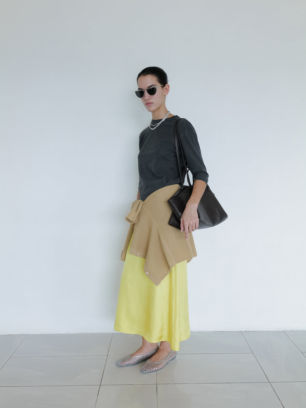 Pigment Dyed T-shirt Charcoal