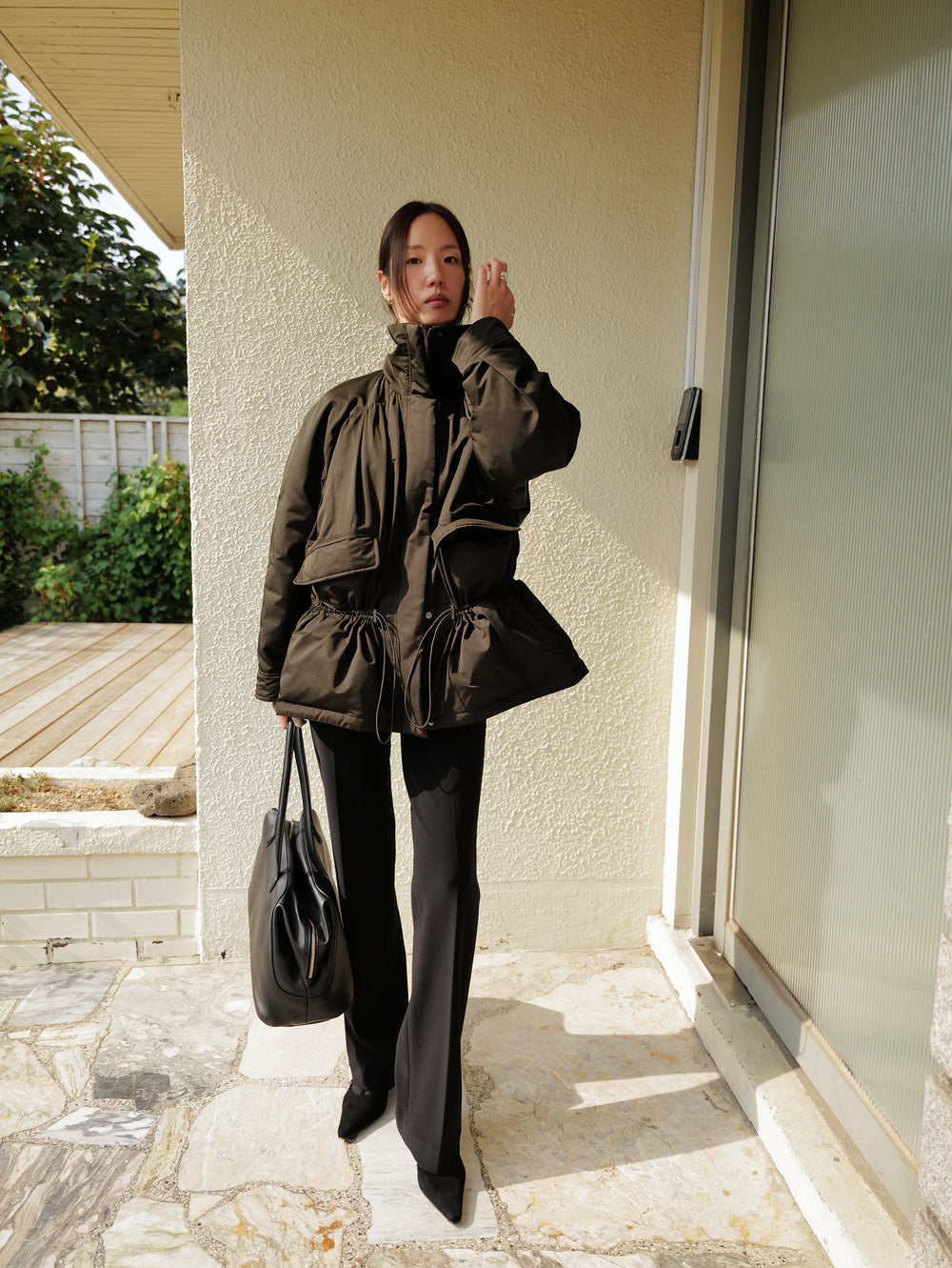Field Parka Goose Down Khaki Brown