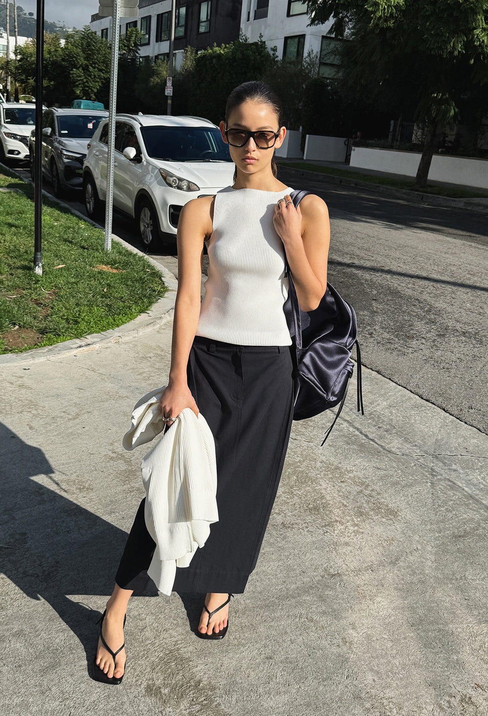 High-density Knit Top Ivory