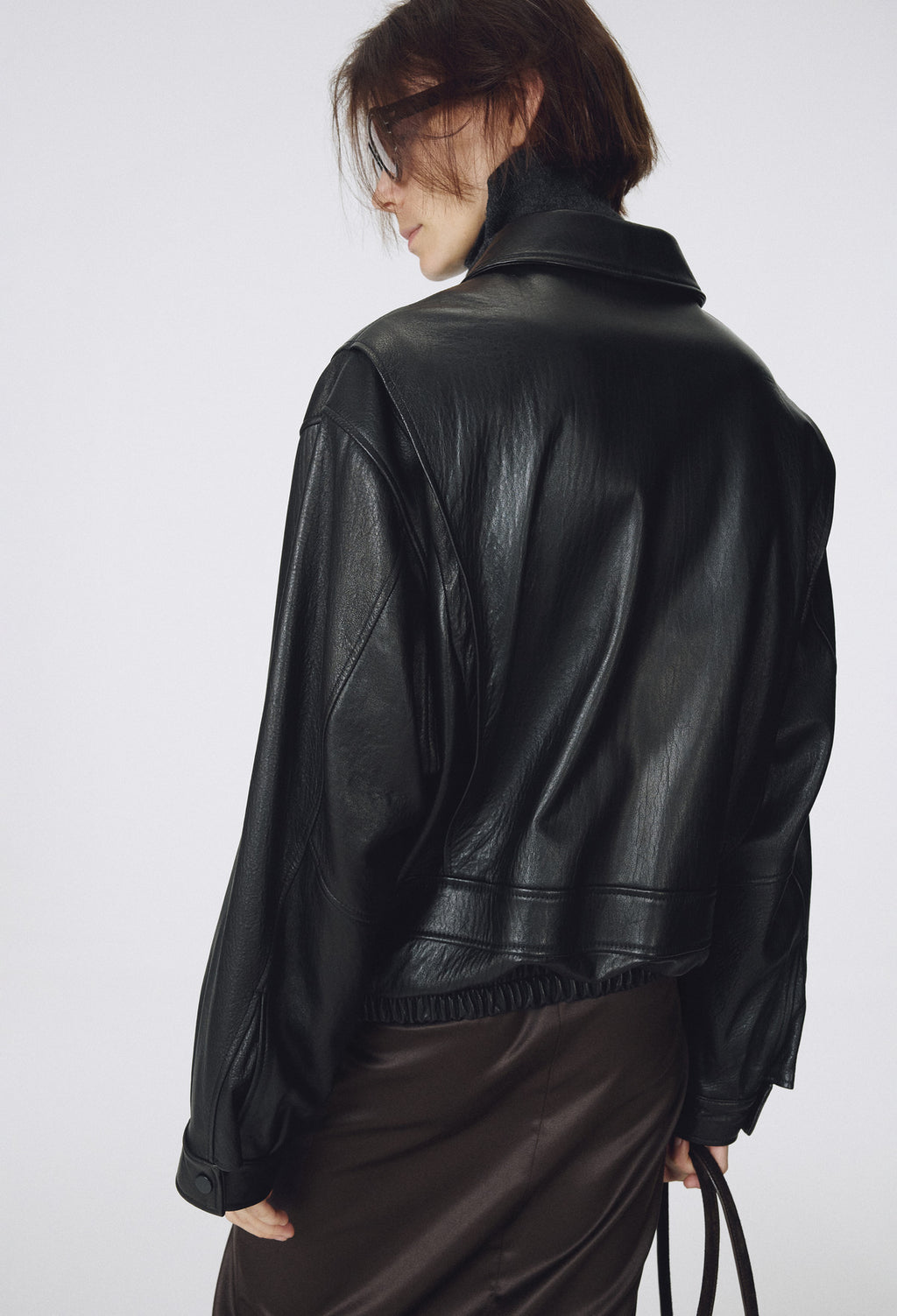 Real Lamb Leather Jumper