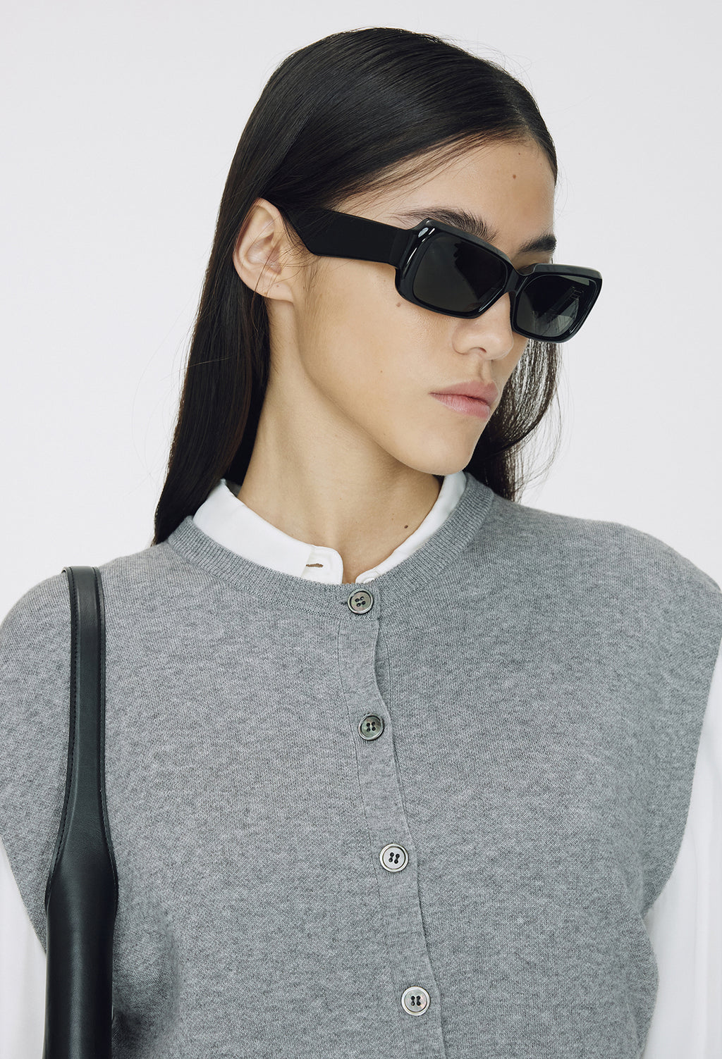 Spring Wool Vest Gray