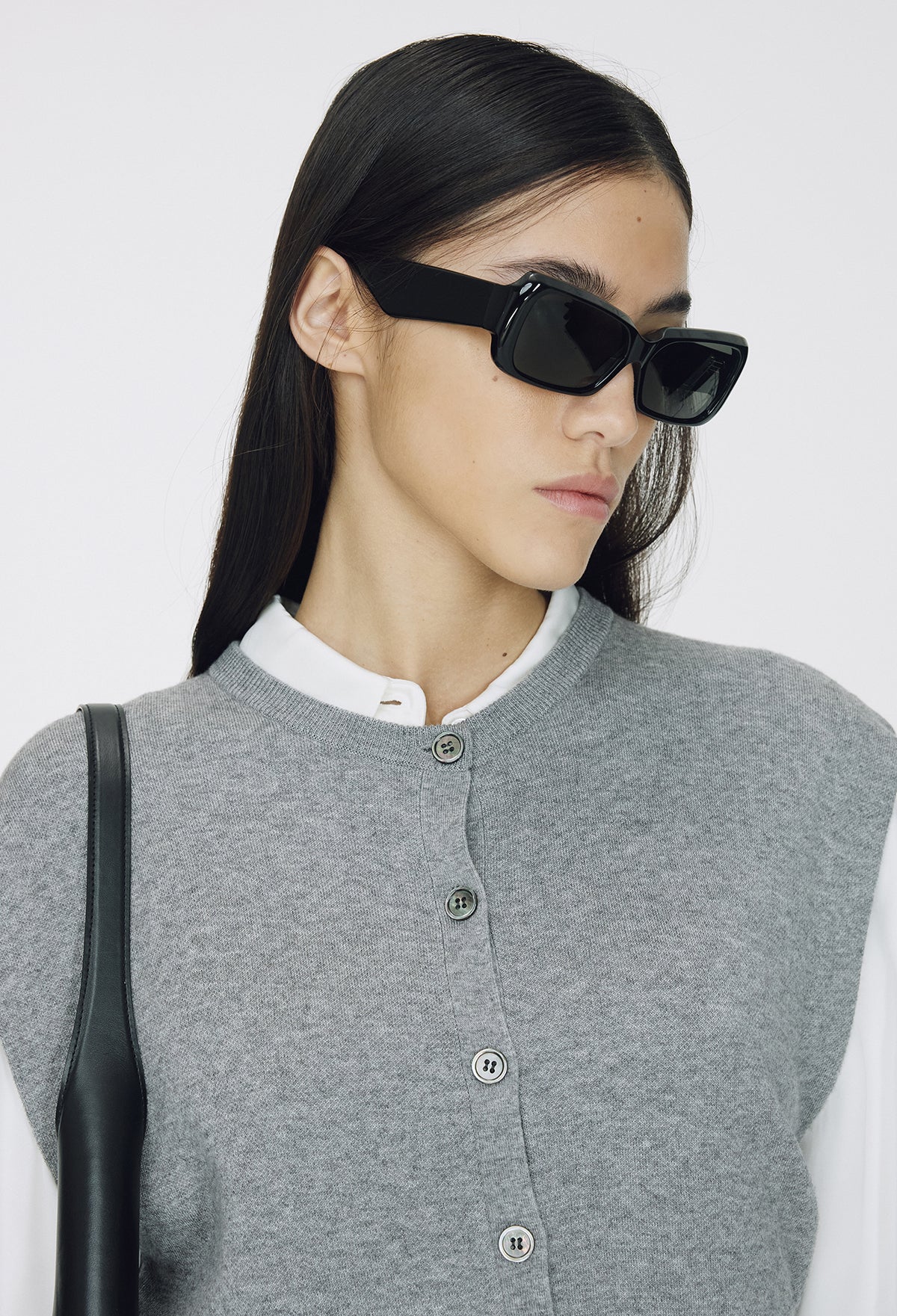 Spring Wool Vest Gray