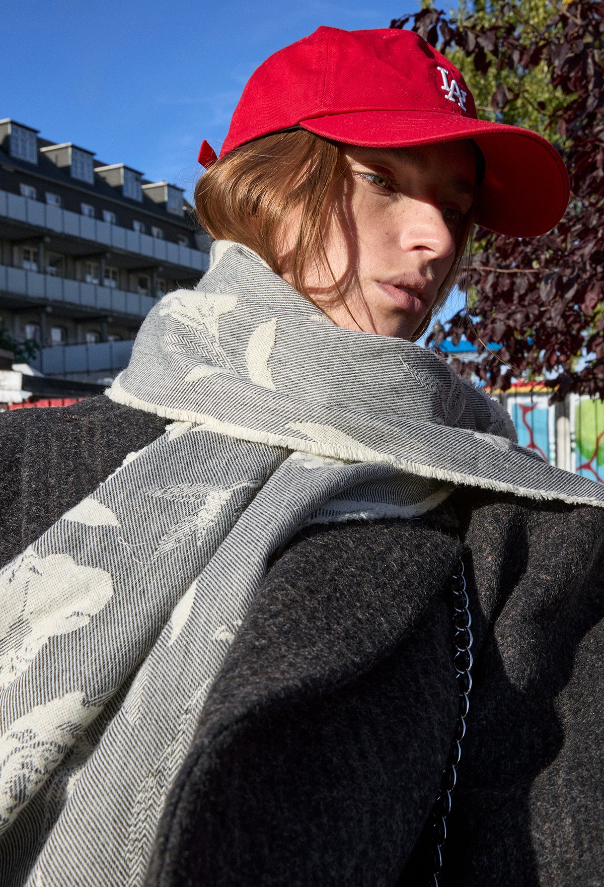 Wool Jacquard Muffler