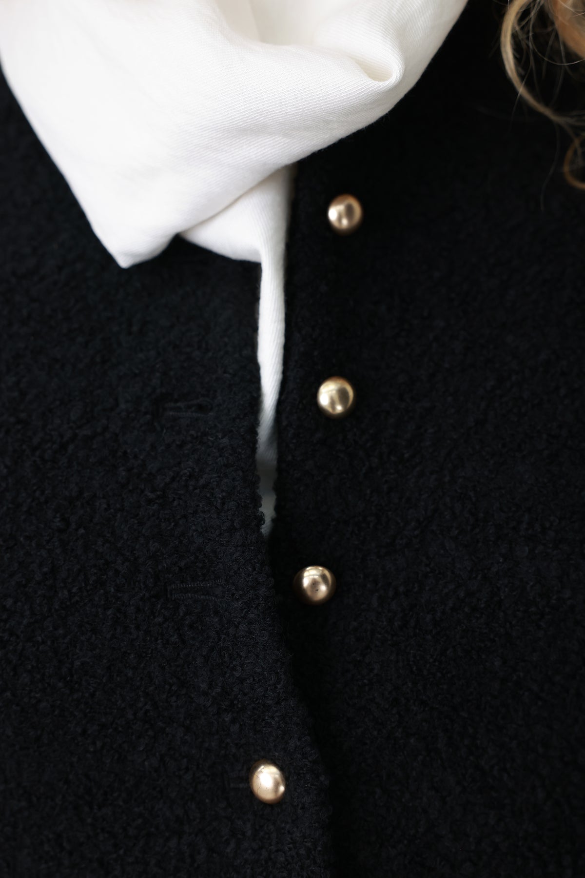 Wool Blended Bouclé Jacket