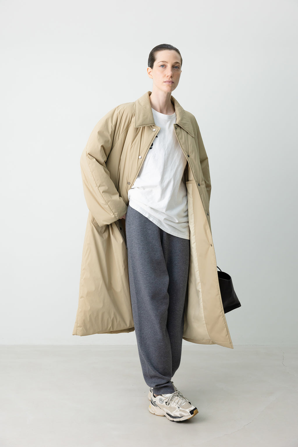 Padded Mac Coat Beige