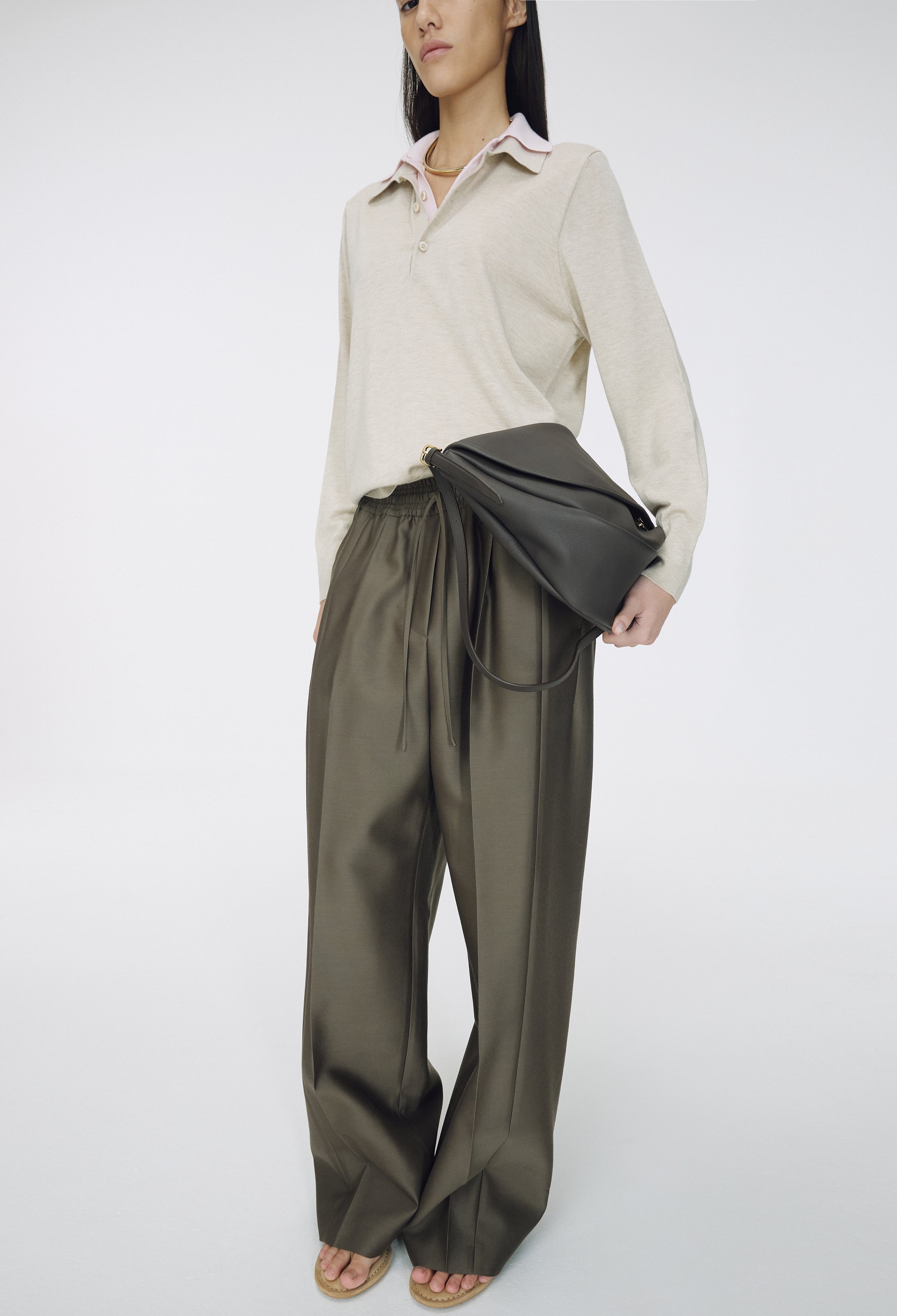 Wool Silk Pants