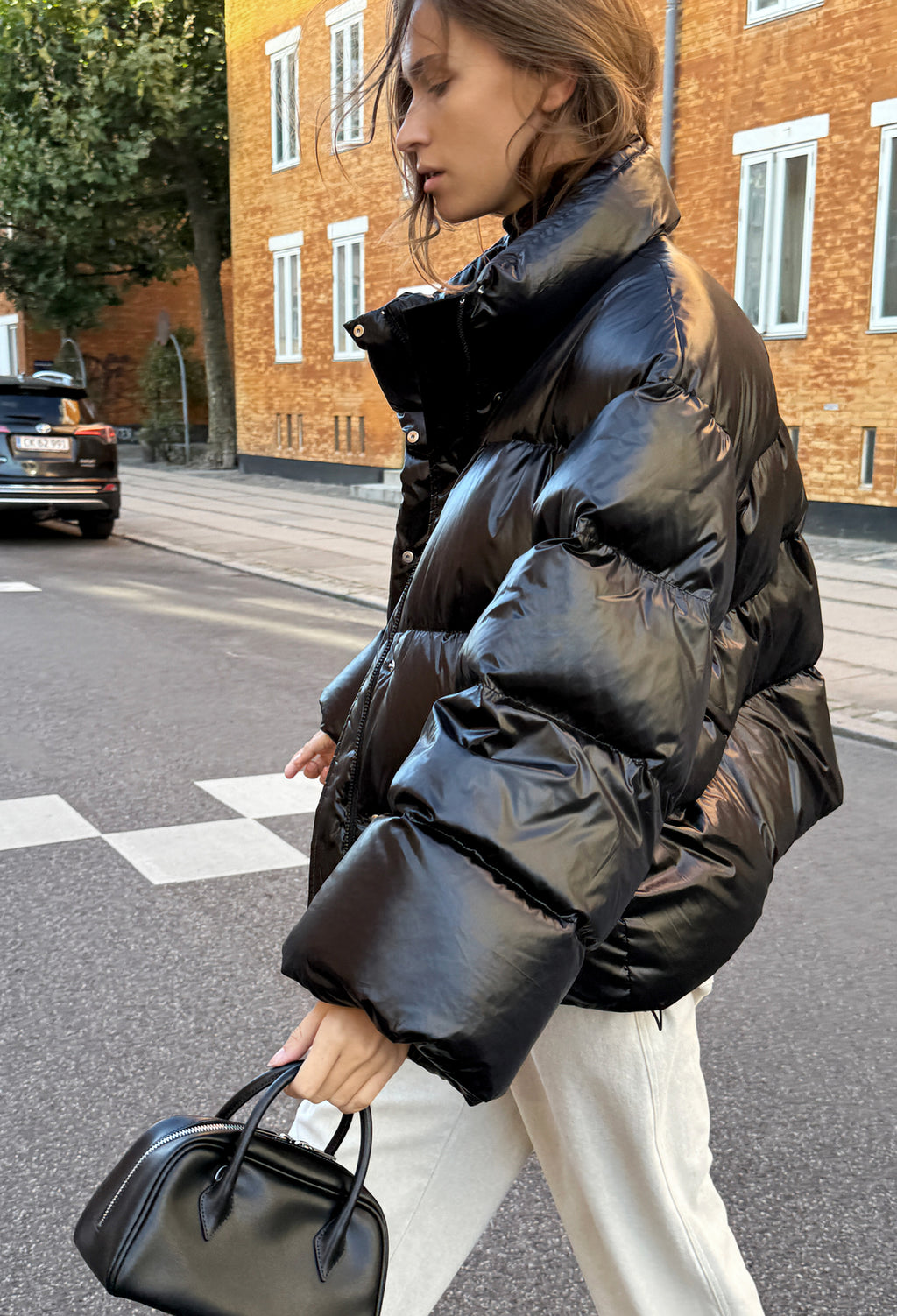 Fluffy Goose Down Black