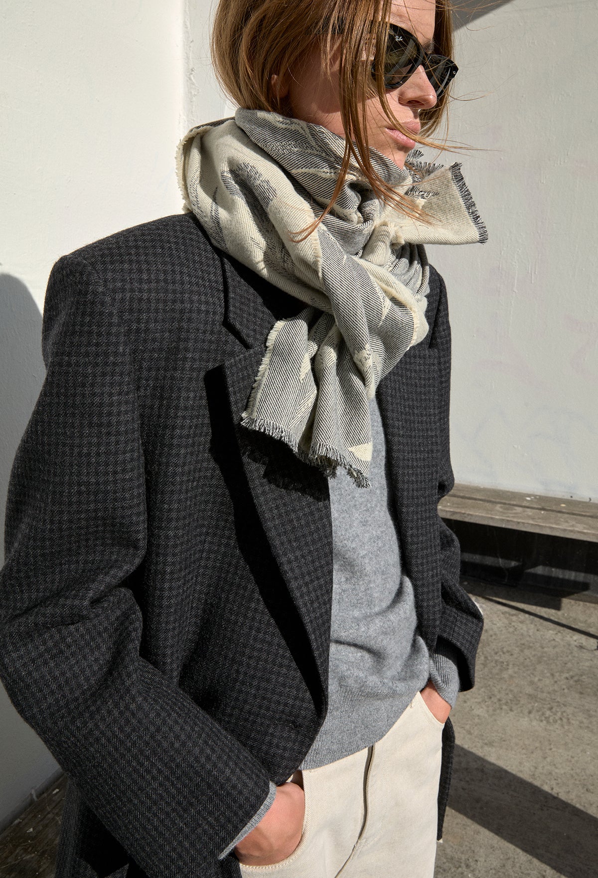 Wool Jacquard Muffler