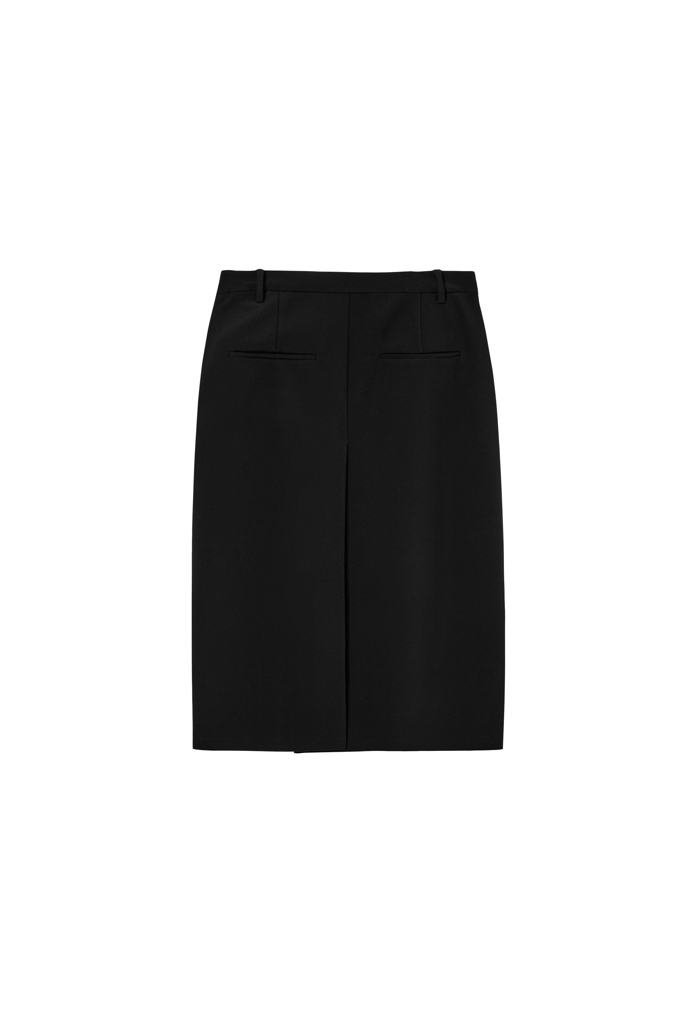 High-density Slim-Fit Skirt Black
