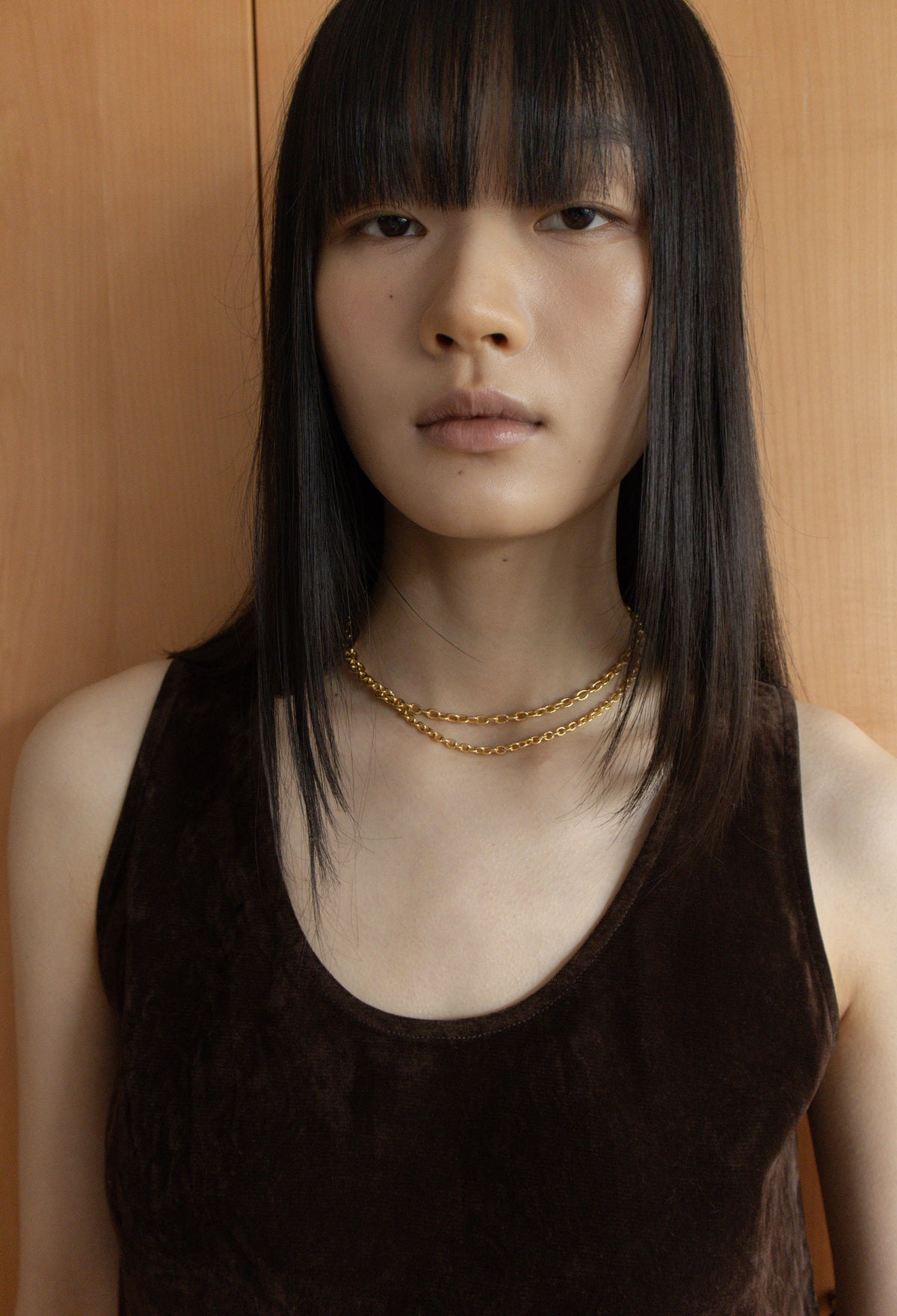 Double Chain Necklace Gold