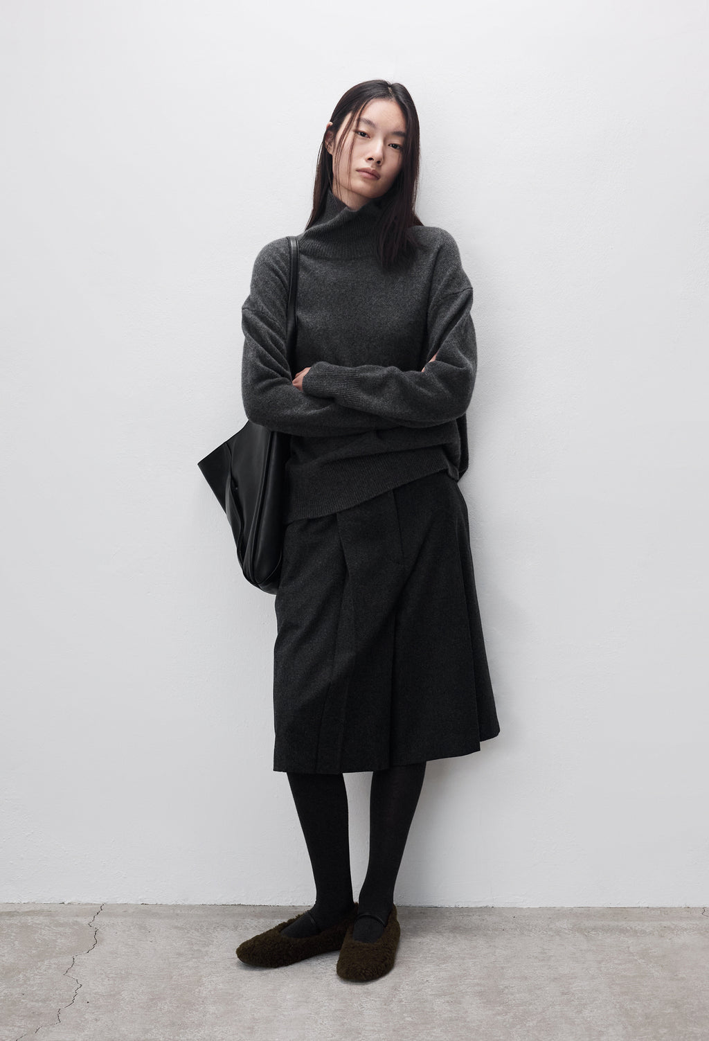퍼프 메리 슈즈 브라운