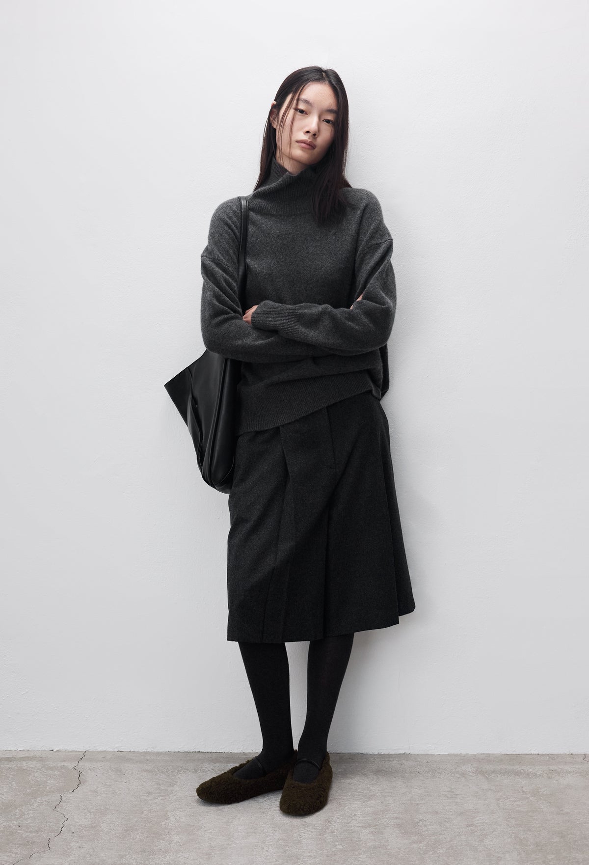 퍼프 메리 슈즈 브라운