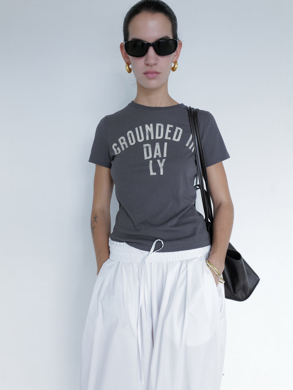 Ground Daily T-shirt Charcoal