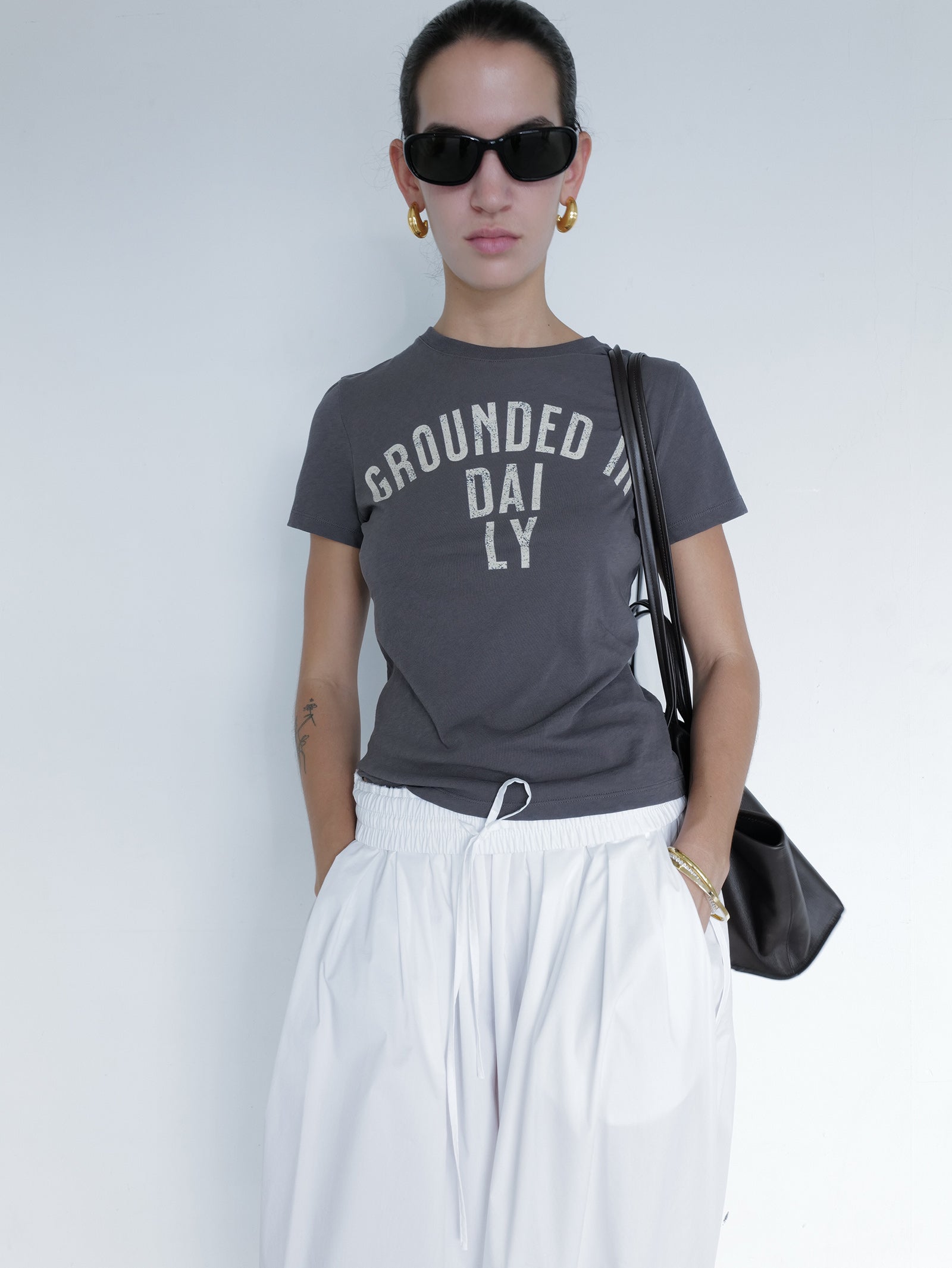 Ground Daily T-shirt Charcoal