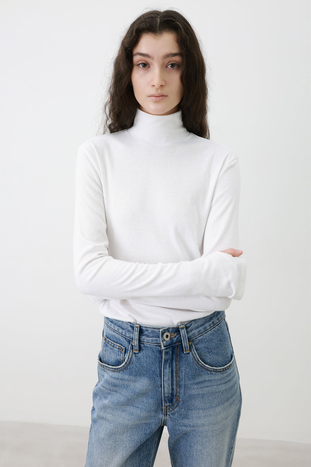 Milky Turtleneck T-shirt White