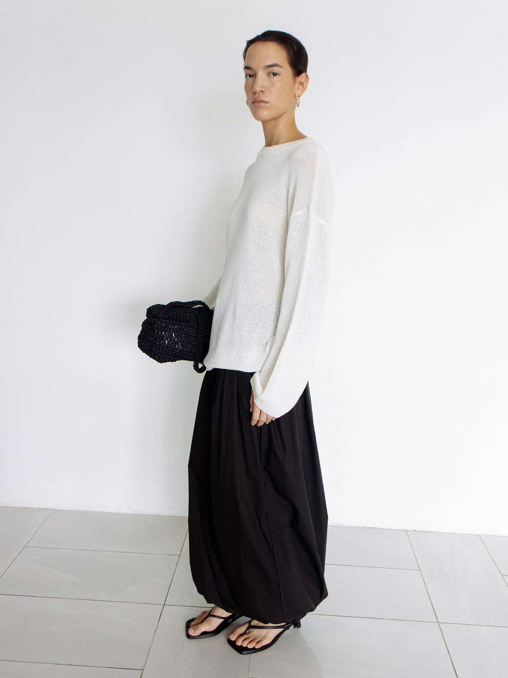 Parachute Banding Pants Black