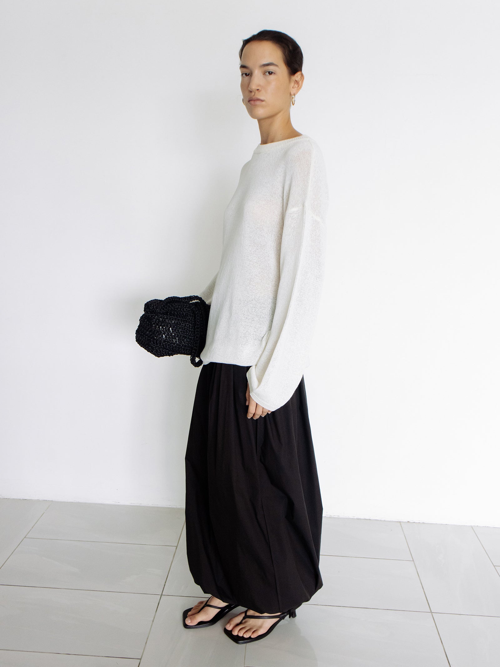 Parachute Banding Pants Black