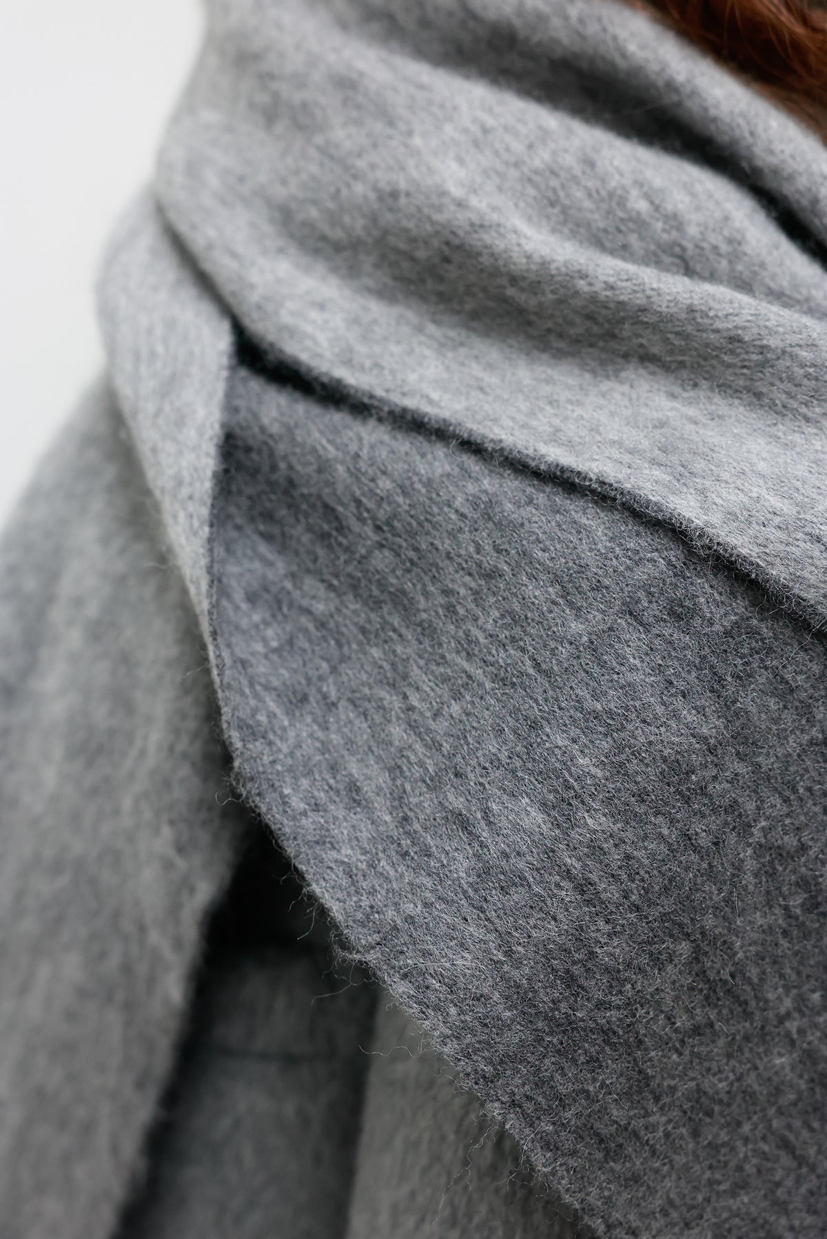Combi Lambswool Muffler Gray