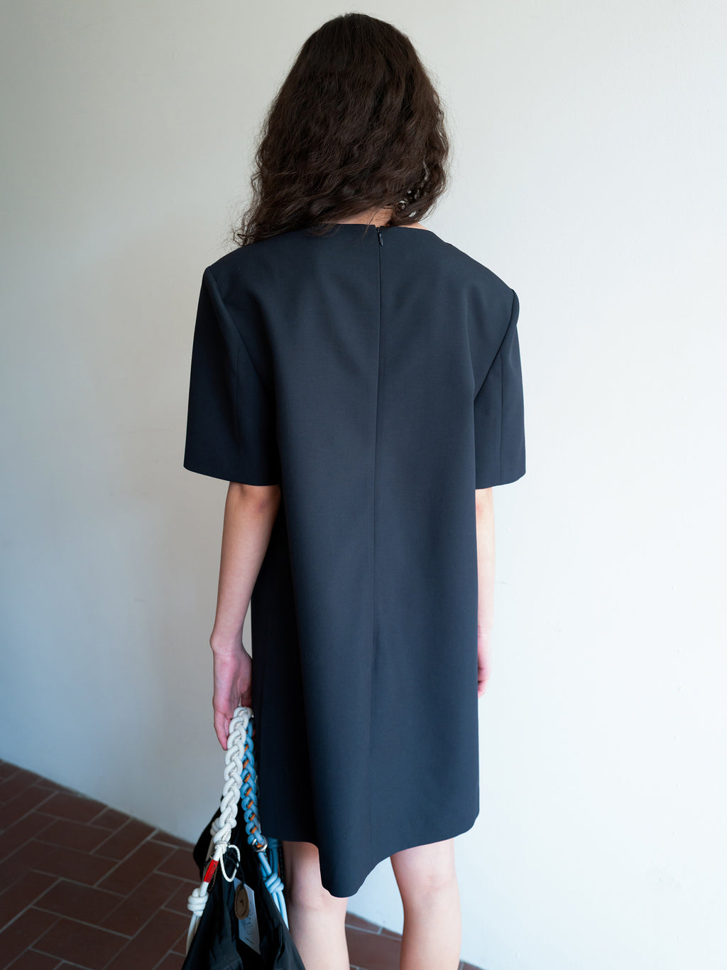 Clear Wool Mini Dress