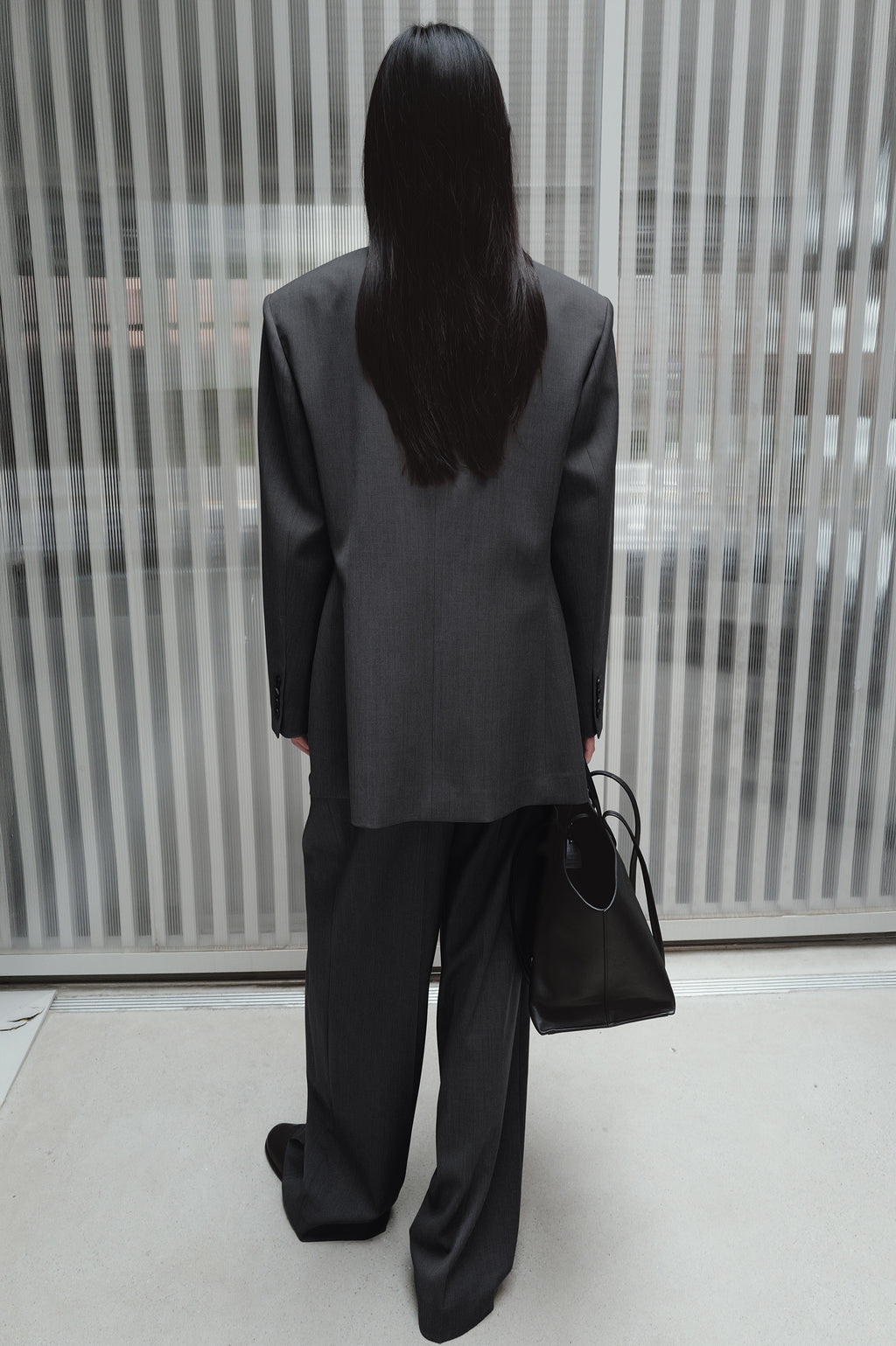 Double-breasted wool jacket