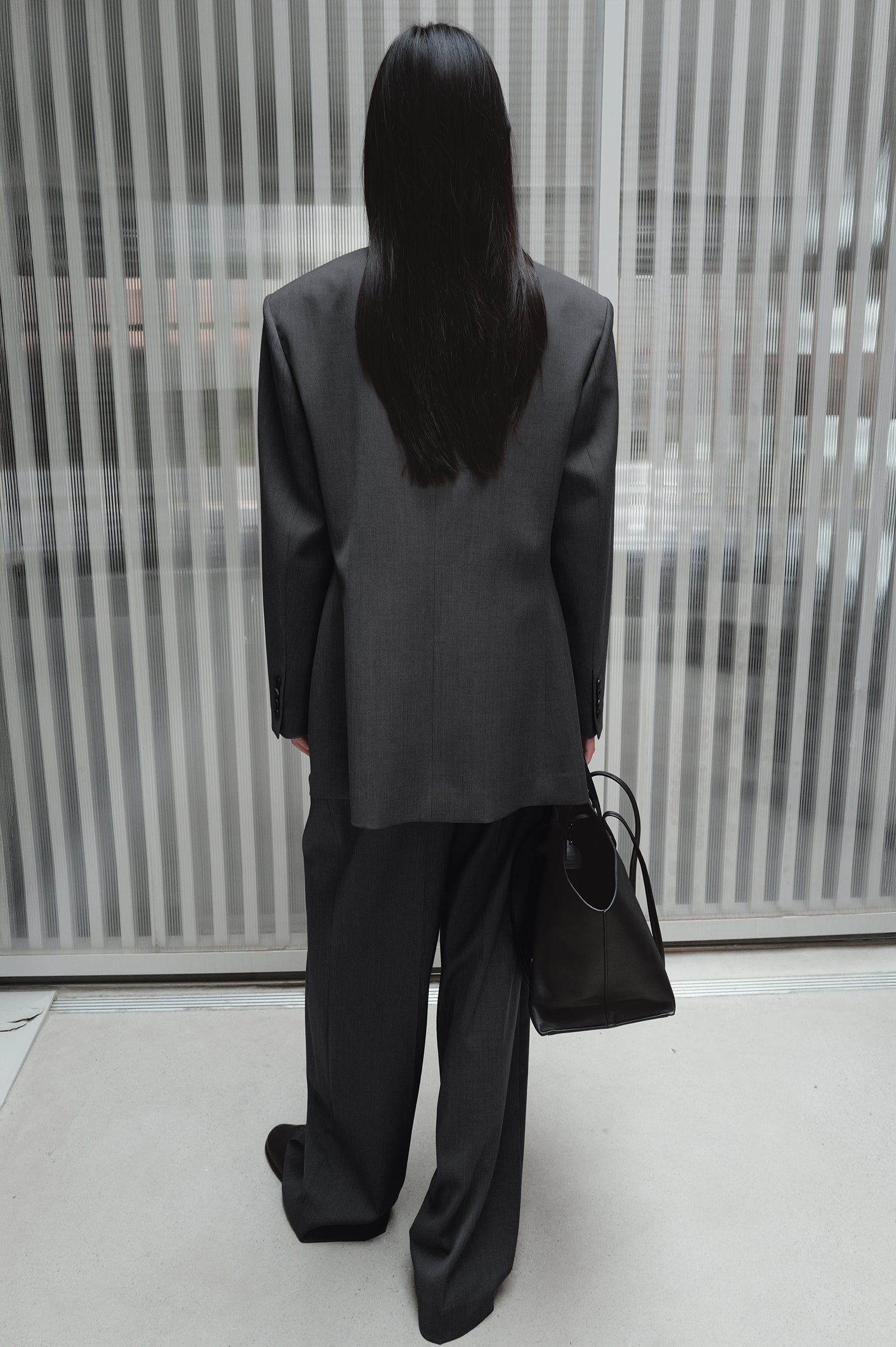 Double-breasted wool jacket