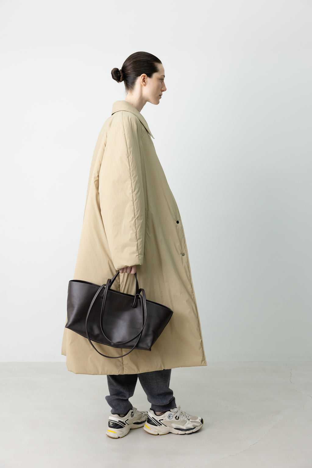 Padded Mac Coat Beige