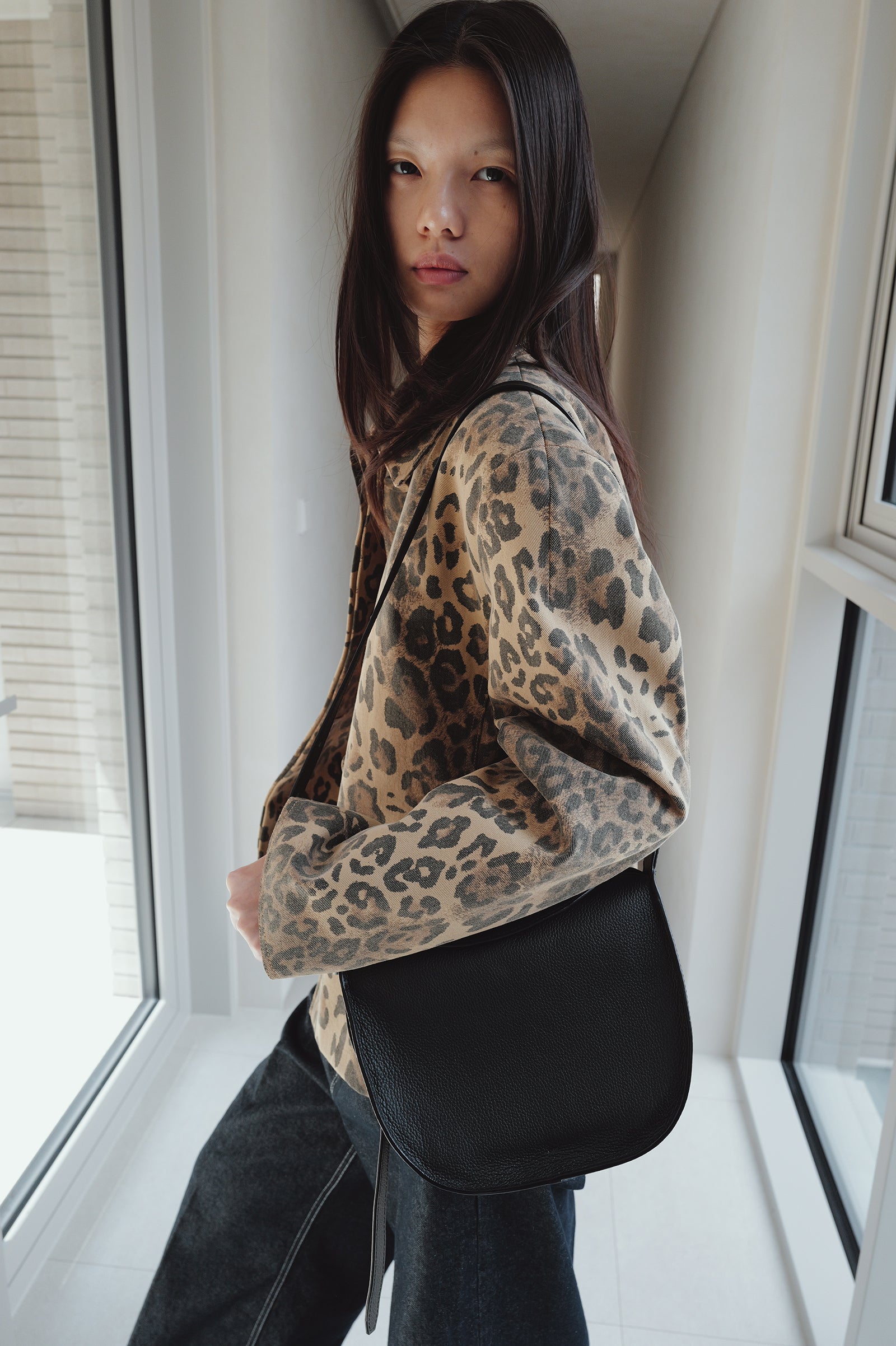Leopard Mac Jacket Beige