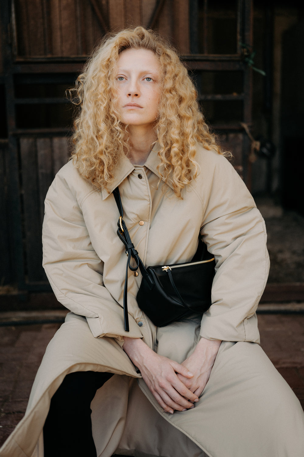 Padded Mac Coat Beige