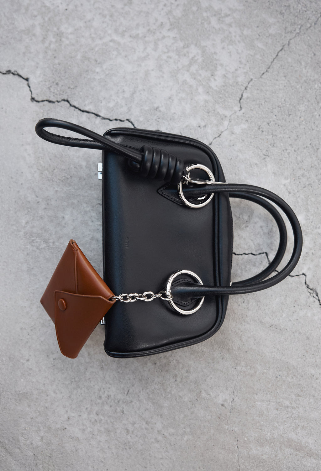 Card Wallet Keyring Camel
