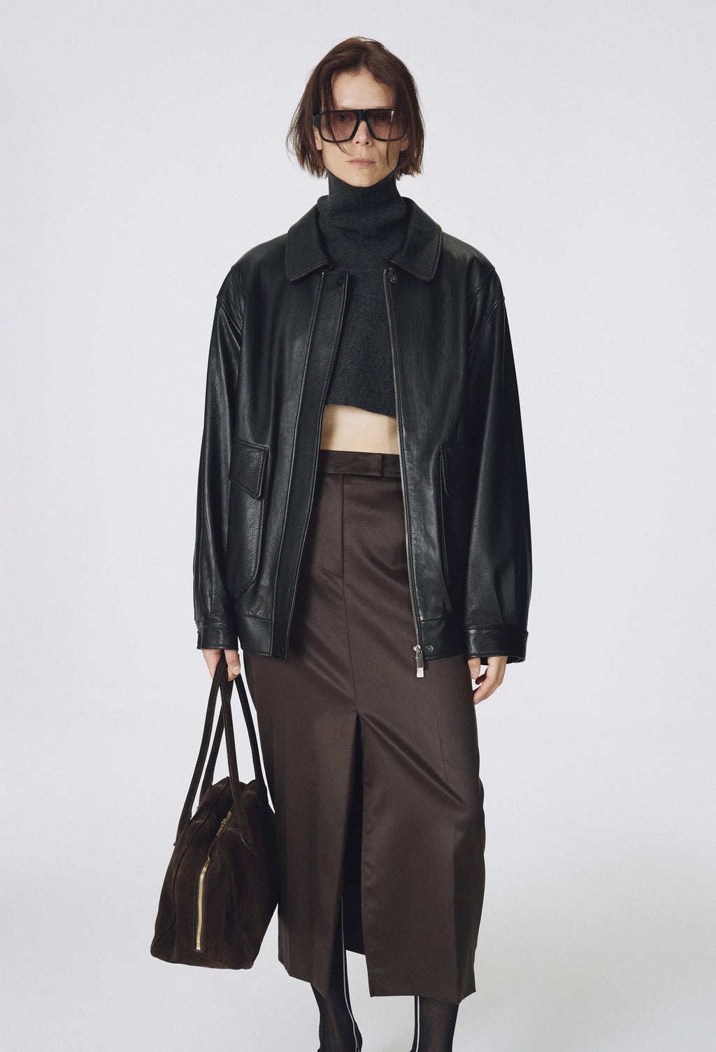Real Lamb Leather Jumper
