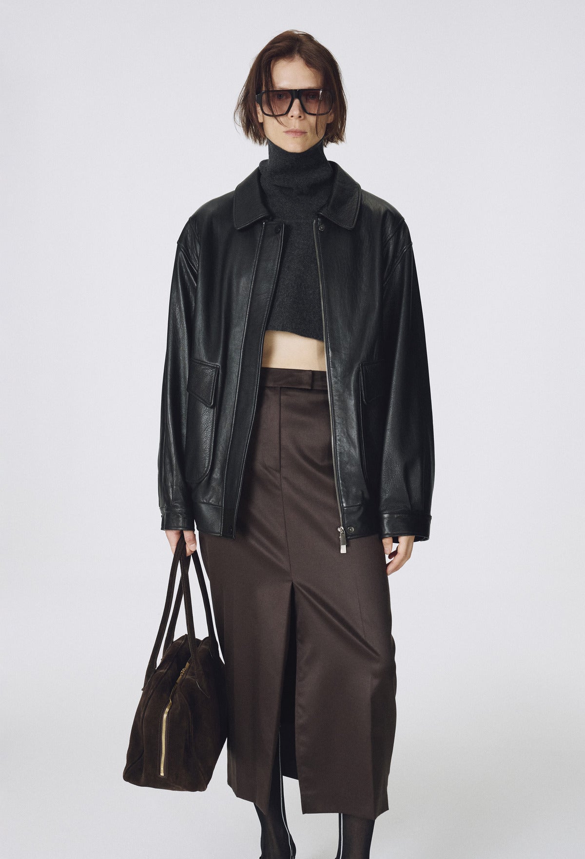 Real Lamb Leather Jumper