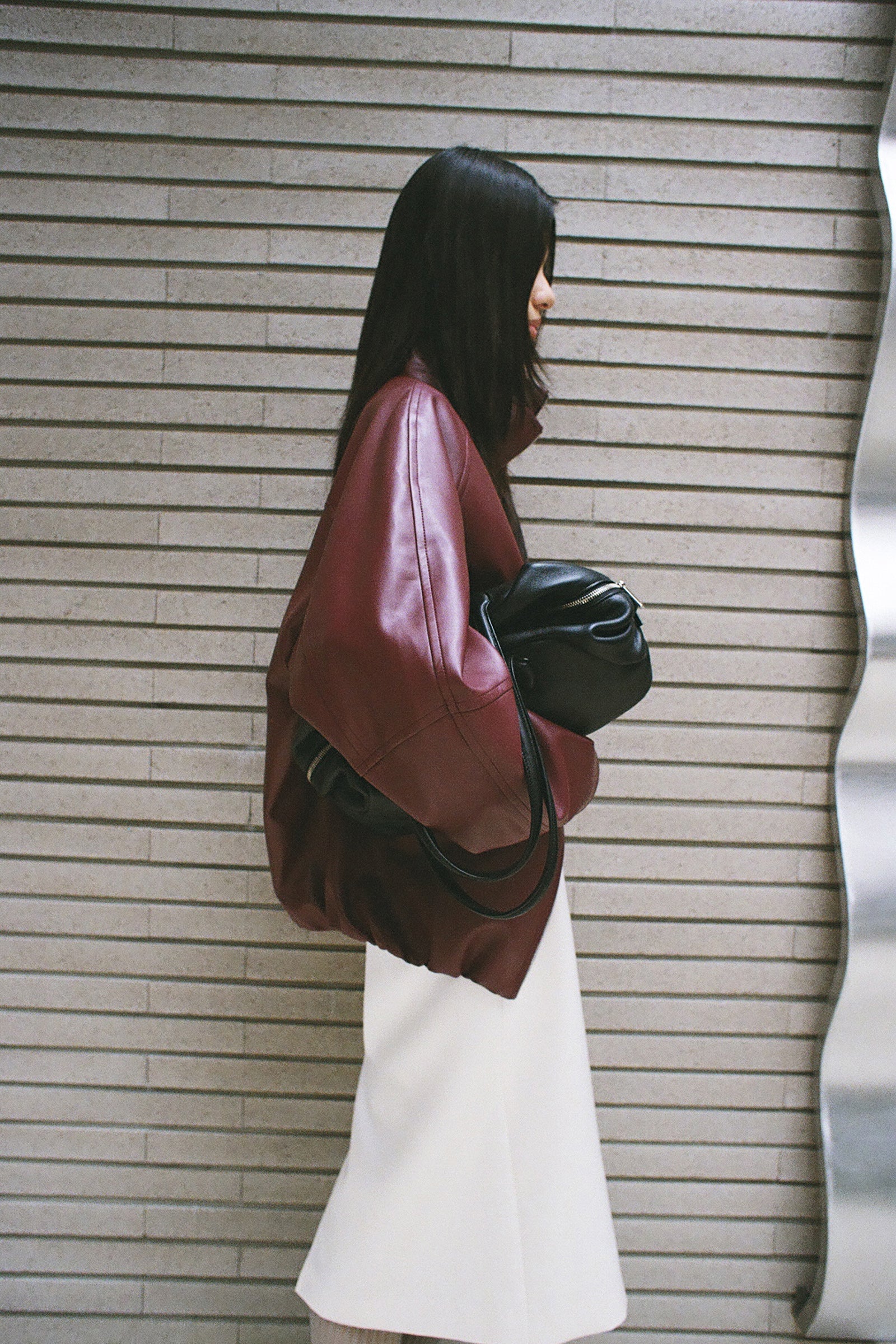 Real Lamb Minimal Jumper Burgundy
