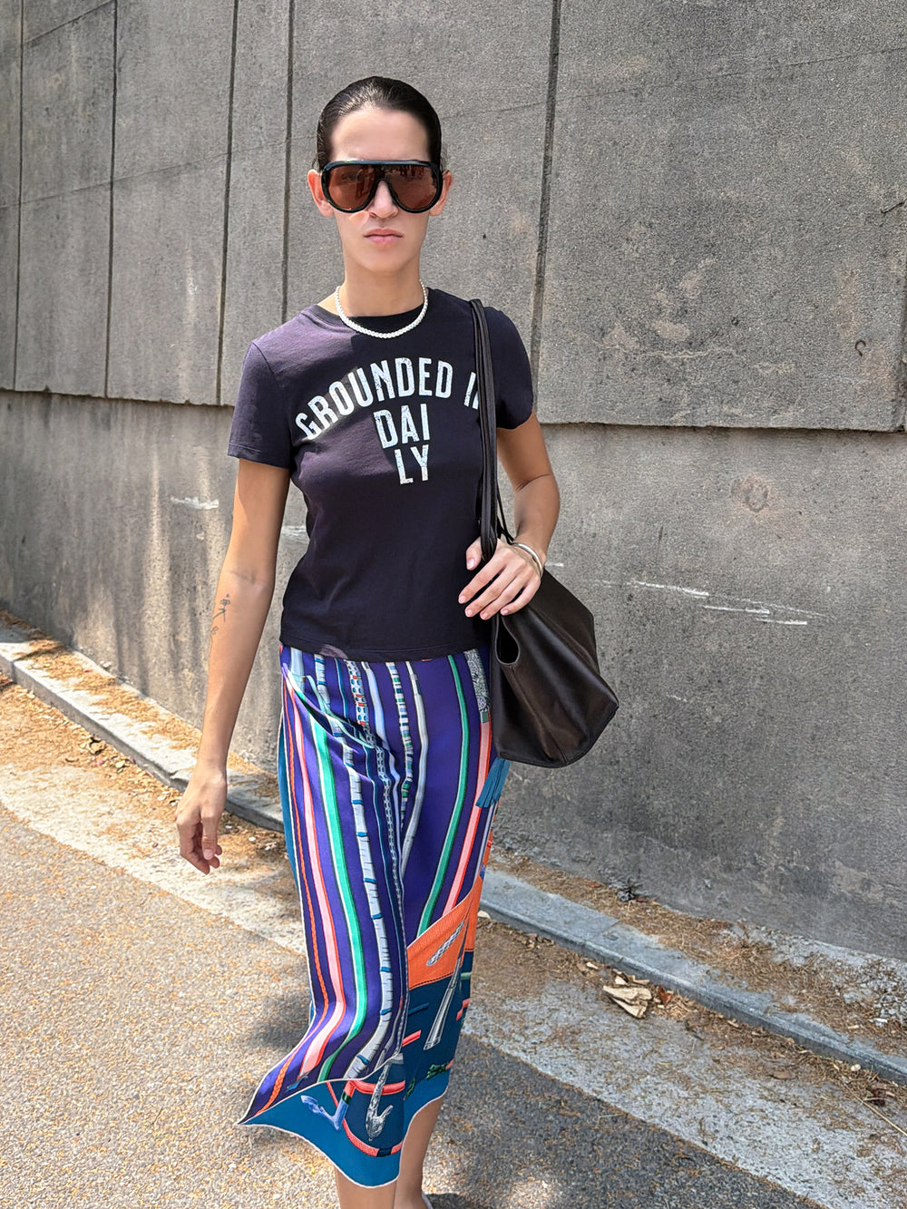 Ground Daily T-Shirt Navy