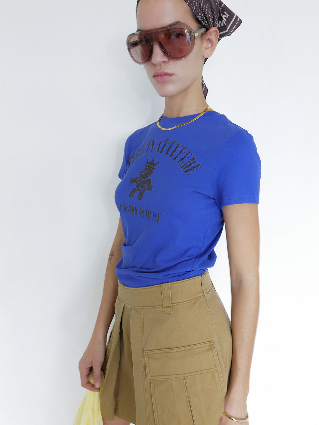 Crown Bear T-Shirt Purple Blue