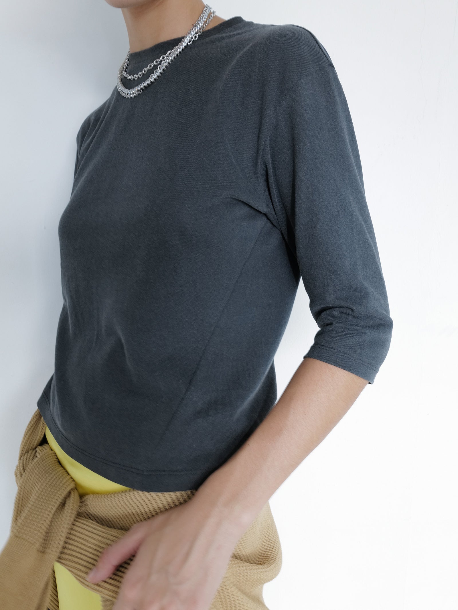 Pigment Dyed T-shirt Charcoal