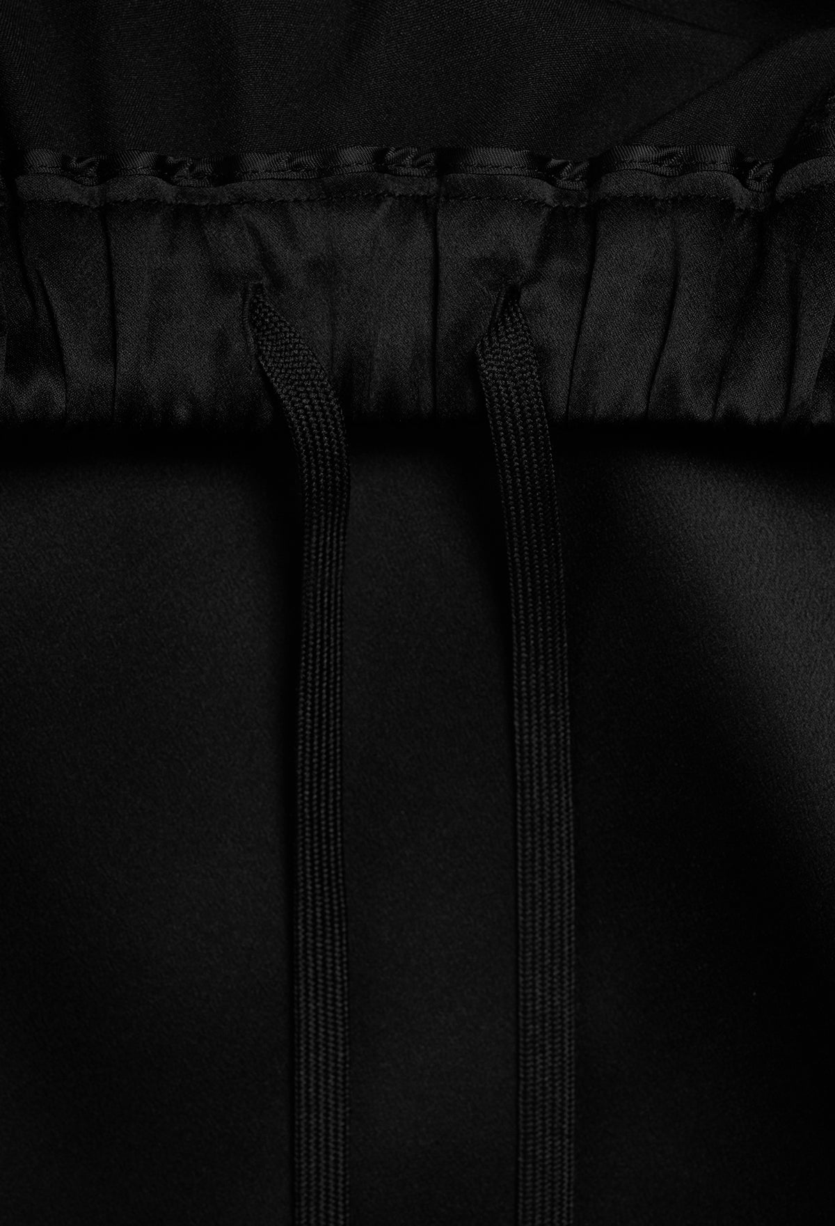 25SS 새틴 풀 스커트 블랙