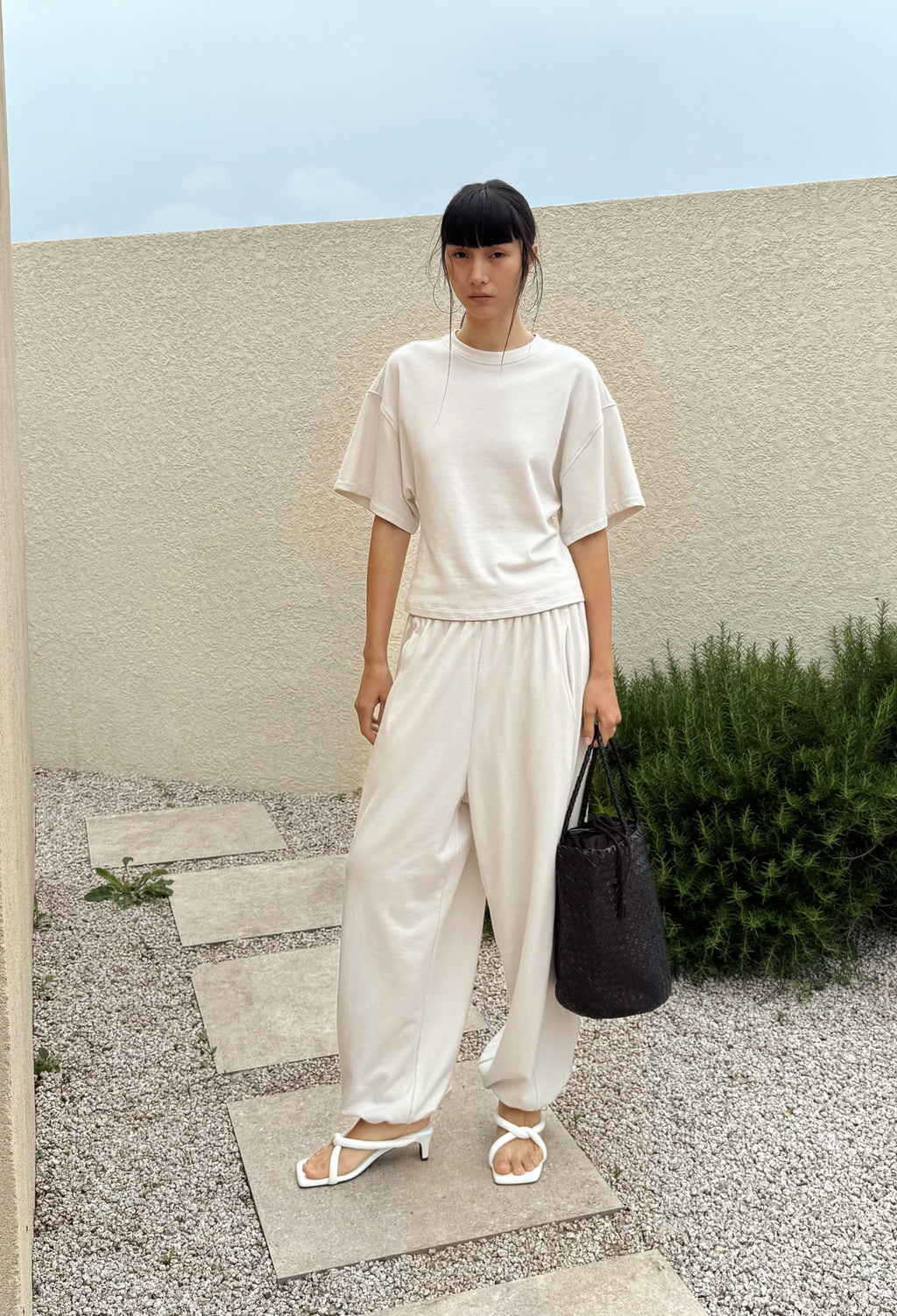 데일리 라운지 팬츠 아이보리