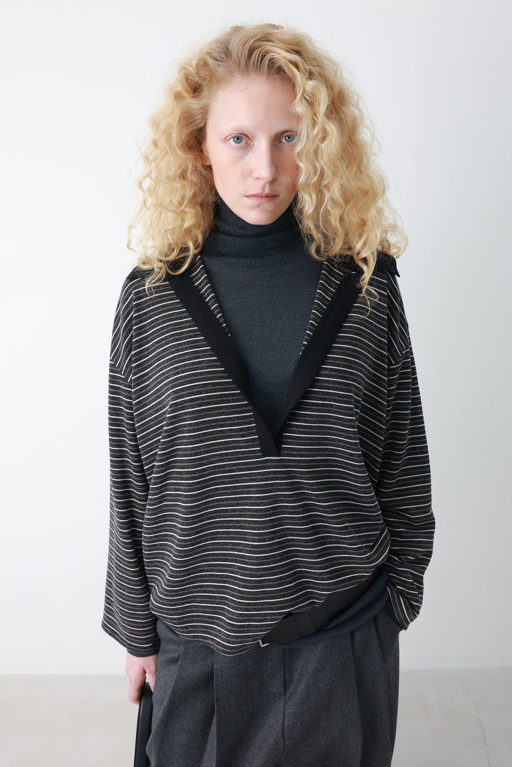 Stripe polo shirt