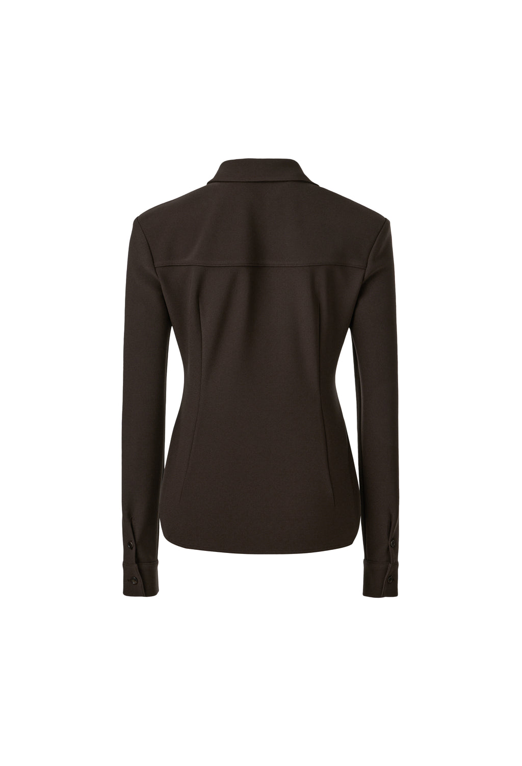 High-density Slim-Fit Shirt Brown
