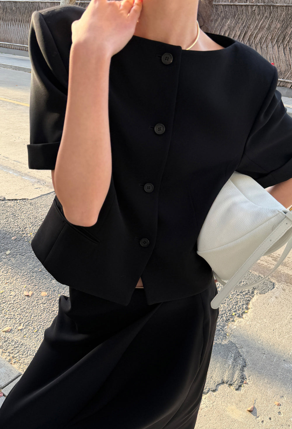 시티 엘 스커트 블랙