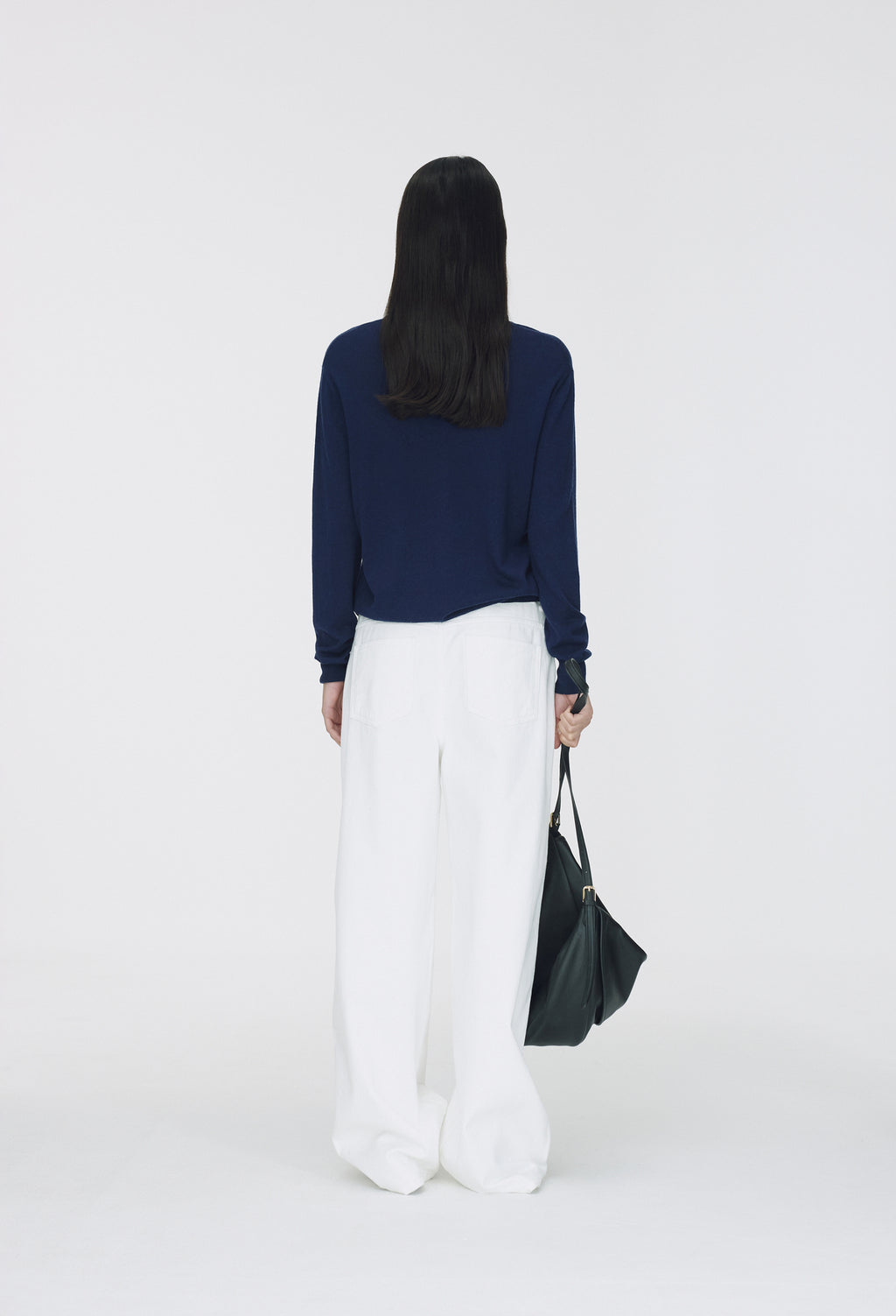 Washable Wool 100 Polar Knit Navy
