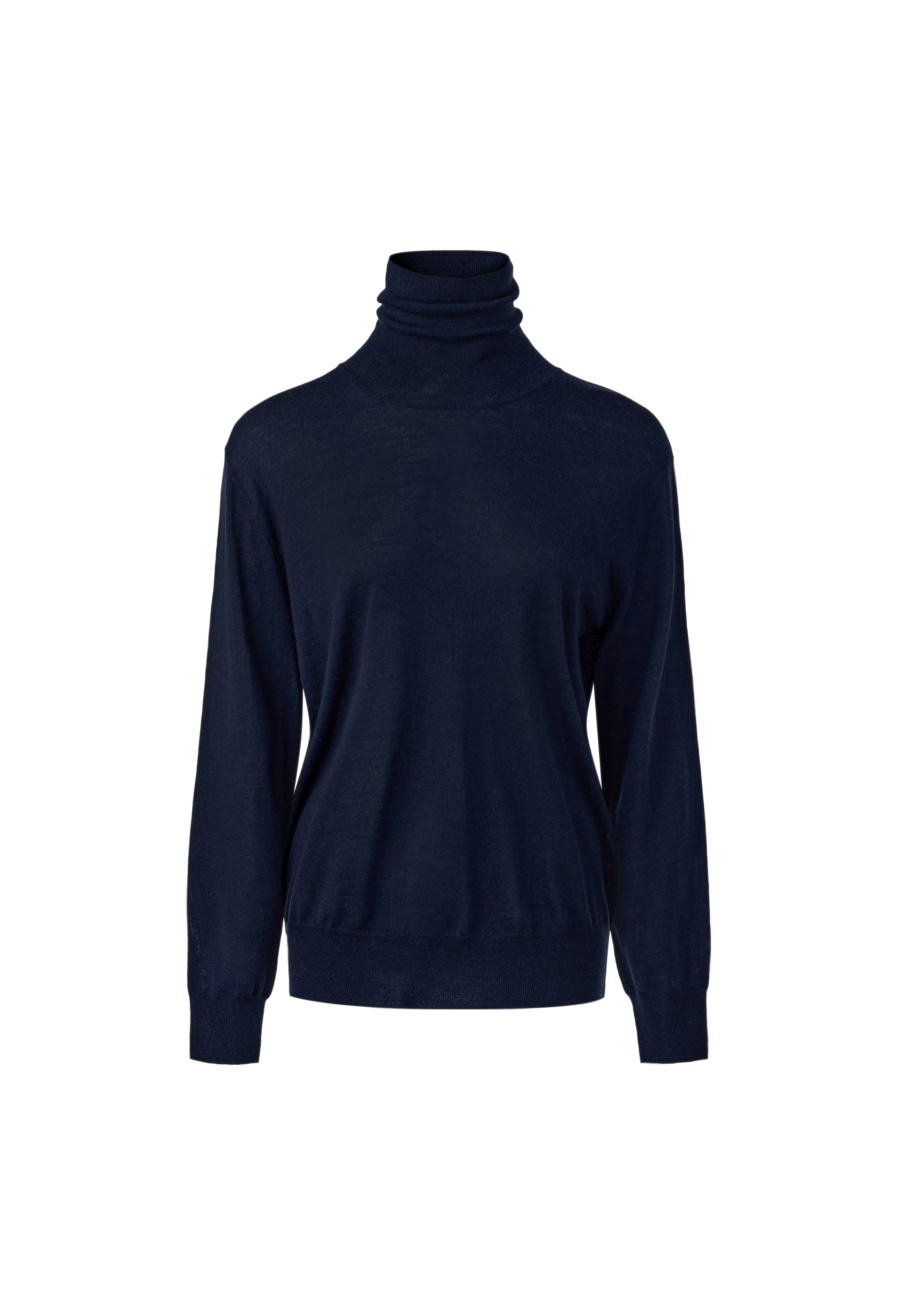 Washable Wool 100 Polar Knit Navy