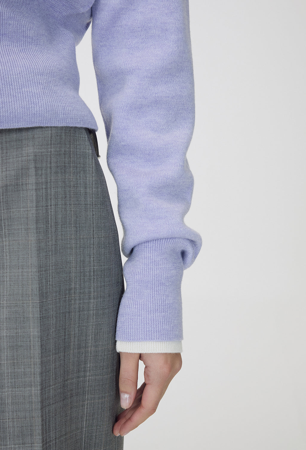 Spring Wool Cardigan Lavender